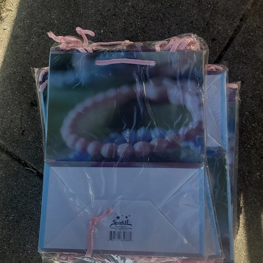 Baby shower bridal gift bags 7w x 8.5 h 6 per bundle 5 bundles party supplies
